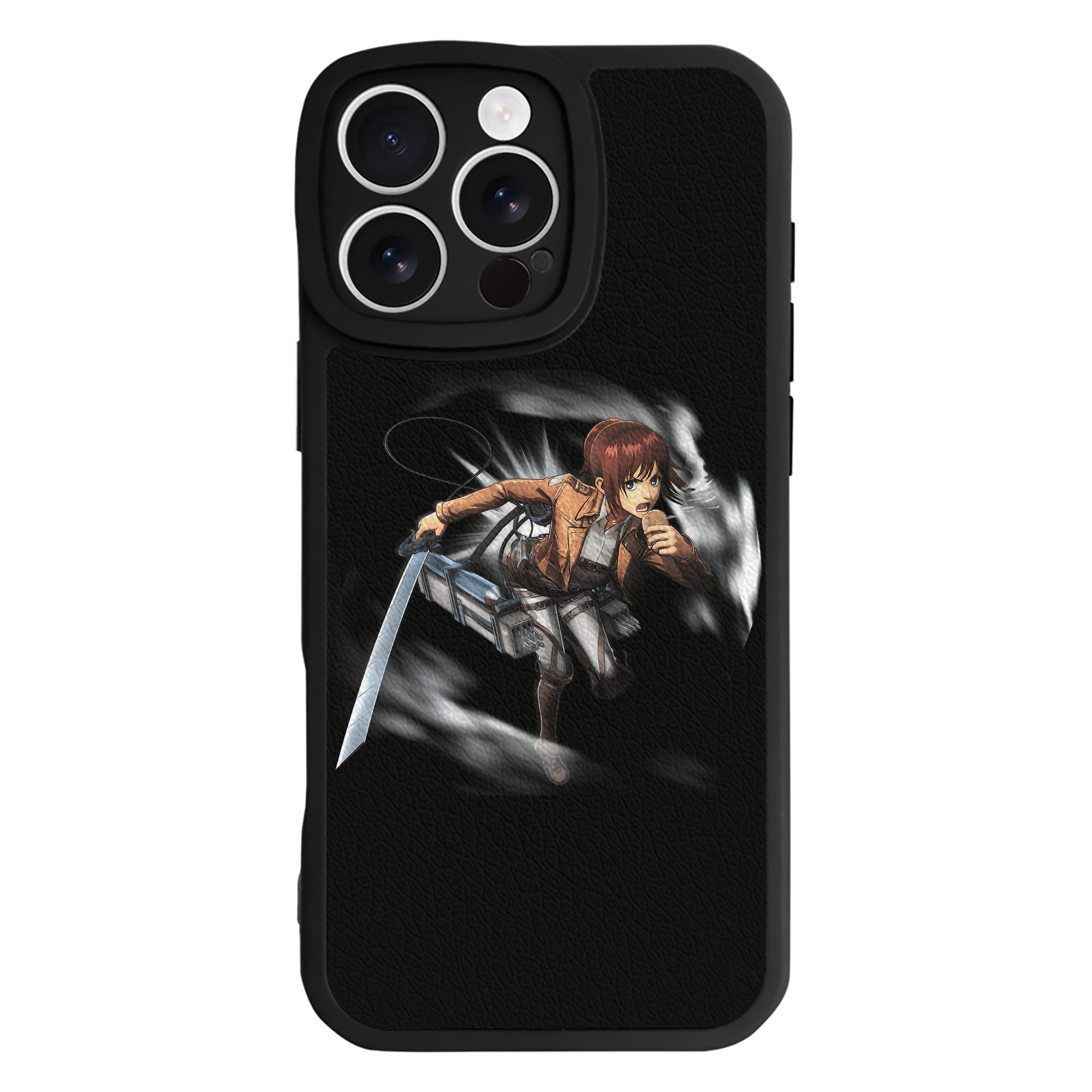 （画像用） 進撃の巨人 サシャ·ブラウス Attack on Titan Sasha Blaus 【iPhone 16シリーズ対応】シリコンスマホケース（レザー調） 材質：シリコン